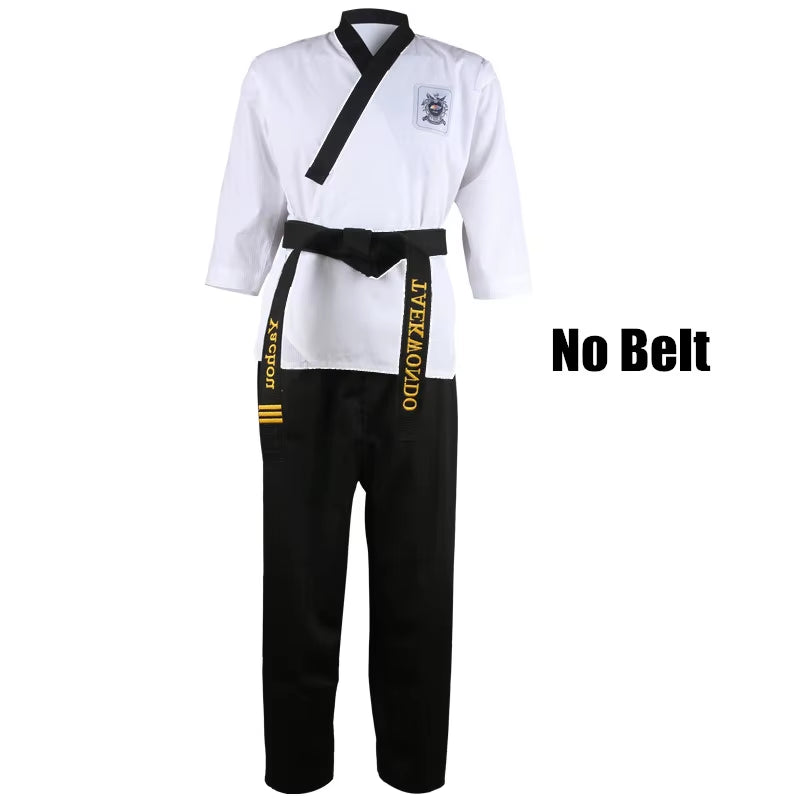 World Training Taekwondo Poomsae Dan Practice Doboks Junior Male&Female Senior Unisex Master Dan Taekwondo Uniforms Clothes Suit