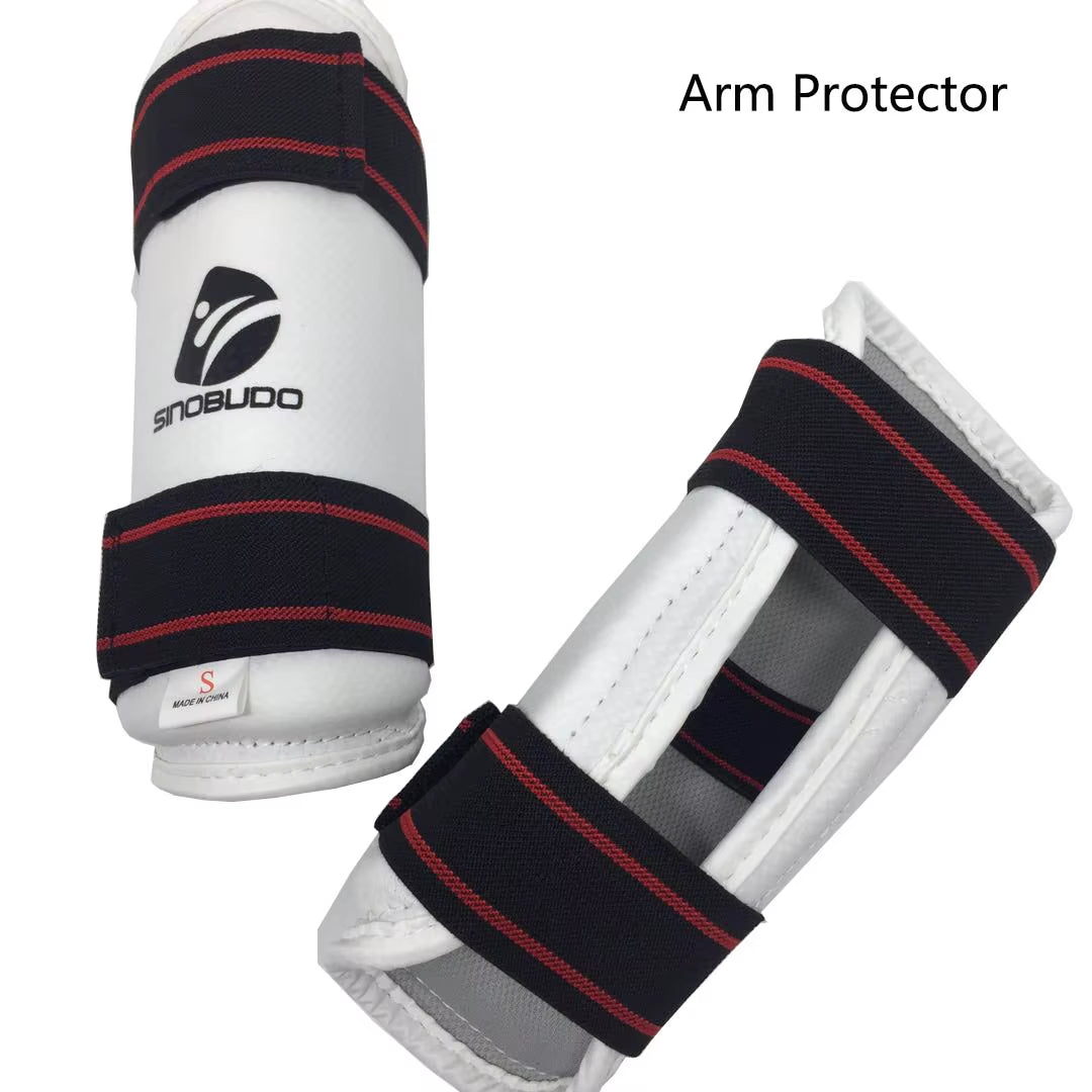 Professional WTF Taekwondo Arm Shin Protector Guard Boxing Sparring Sanda Taekwondo Boxing Leggings Arm Protector MMA Gear