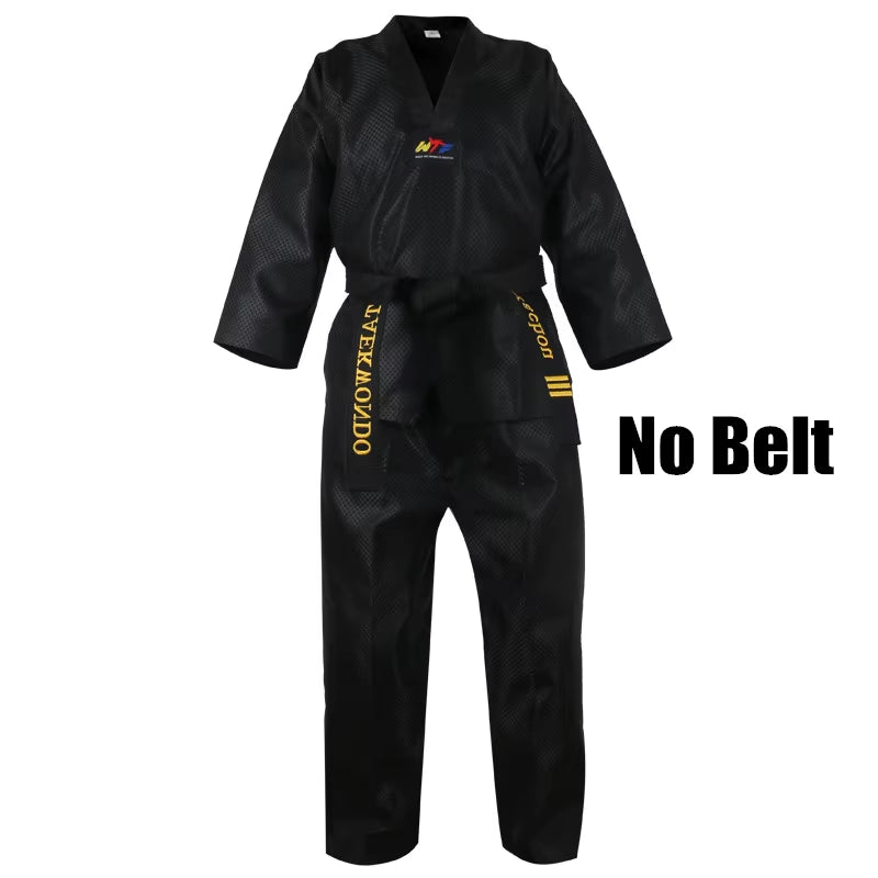 World Training Taekwondo Poomsae Dan Practice Doboks Junior Male&Female Senior Unisex Master Dan Taekwondo Uniforms Clothes Suit