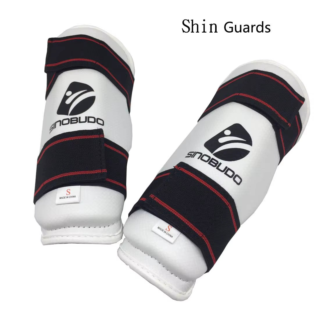 Professional WTF Taekwondo Arm Shin Protector Guard Boxing Sparring Sanda Taekwondo Boxing Leggings Arm Protector MMA Gear