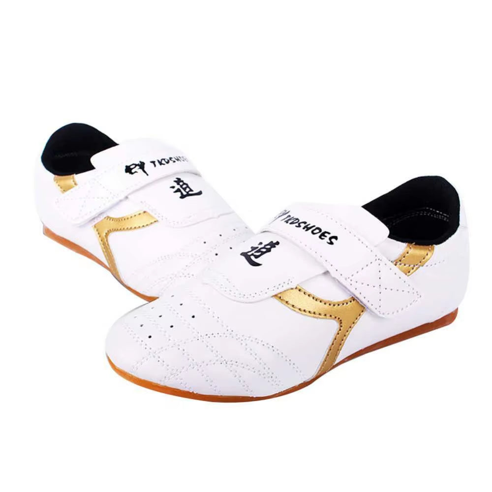 Unisex Boxing Taekwondo Shoes Faux Leather Breathable Taekwondo Martial Arts Karate Training Shoes Kung Fu Fighting Sneakers