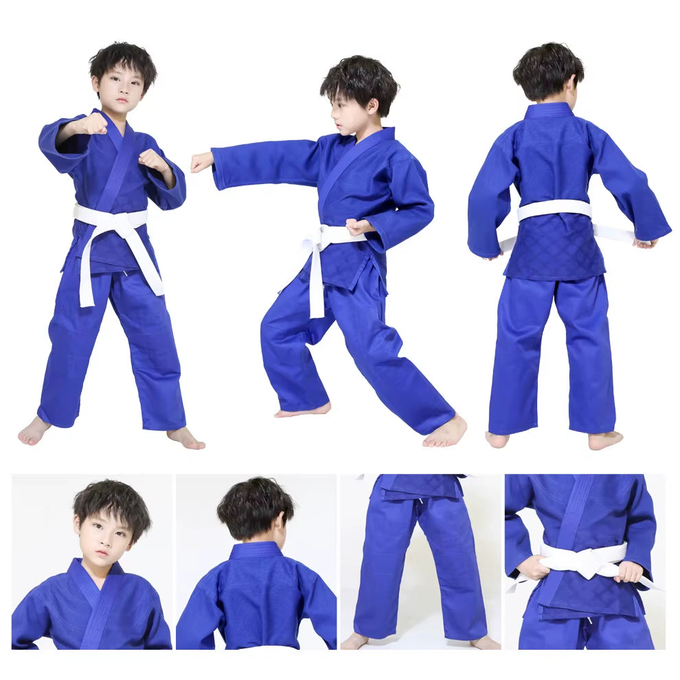 Judo Gi Professional Made Martial Arts Uniform Single Weave Bleach Kimono Perfect for Competition or Training White Belt