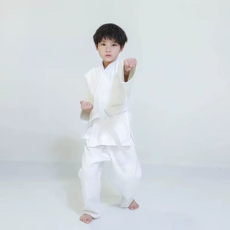 Judo Gi Professional Made Martial Arts Uniform Single Weave Bleach Kimono Perfect for Competition or Training White Belt