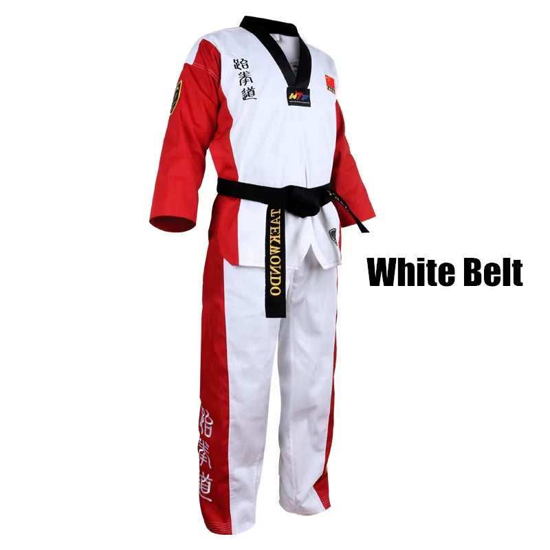 World Training Taekwondo Poomsae Dan Practice Doboks Junior Male&Female Senior Unisex Master Dan Taekwondo Uniforms Clothes Suit